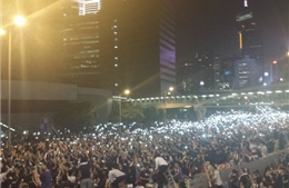 Hong Kong đón Quốc khánh trong biểu tình